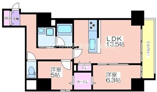 ル・マージュ新町の物件間取画像